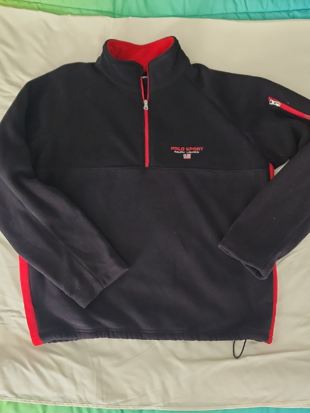 Ralph Lauren Polo Sport Black Fleece Pullover - Size Large